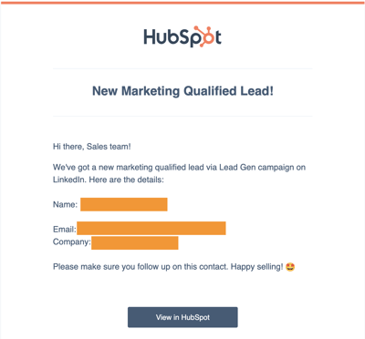 Hubspot email - Marketing Masterclass